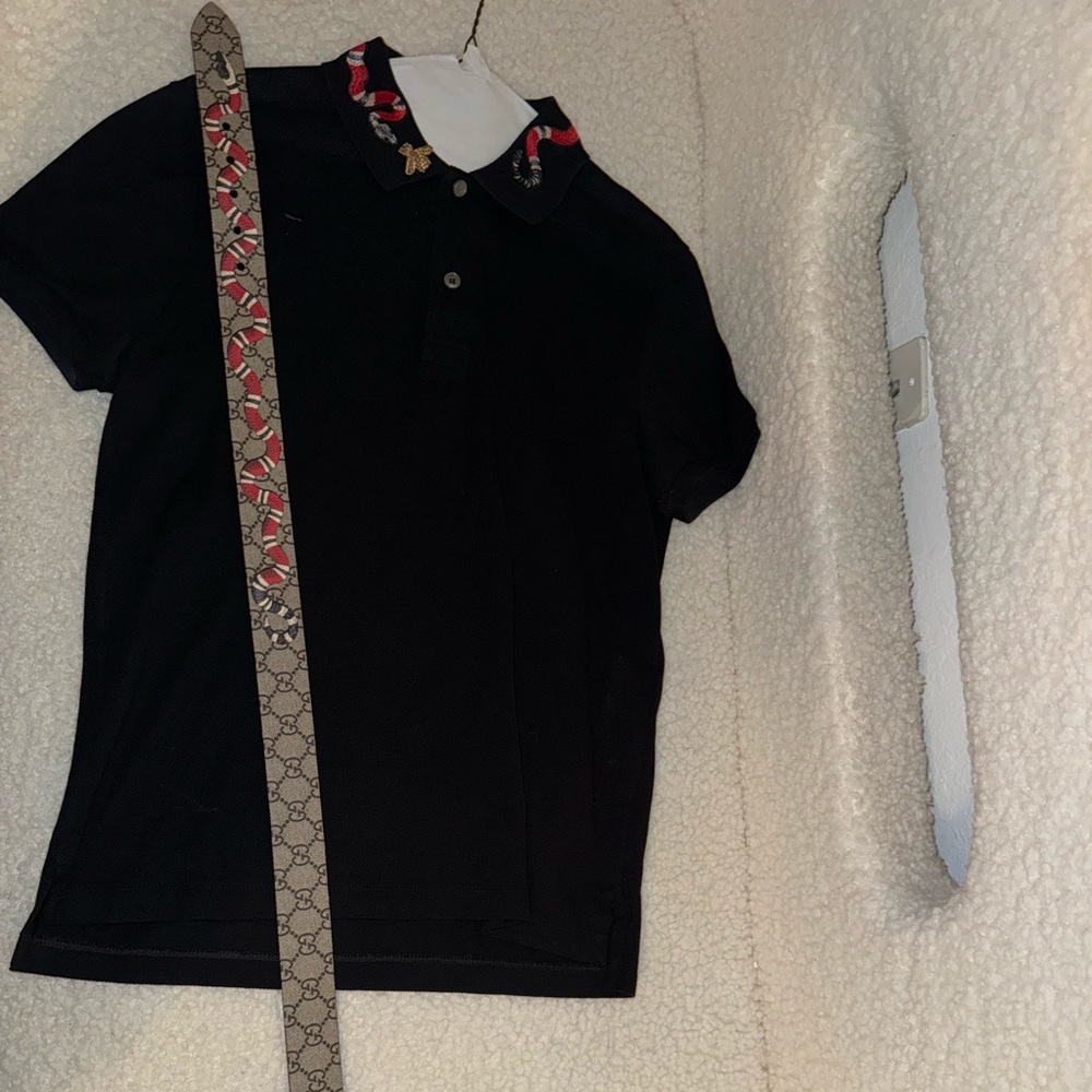 Gucci shirt with Gucci belt